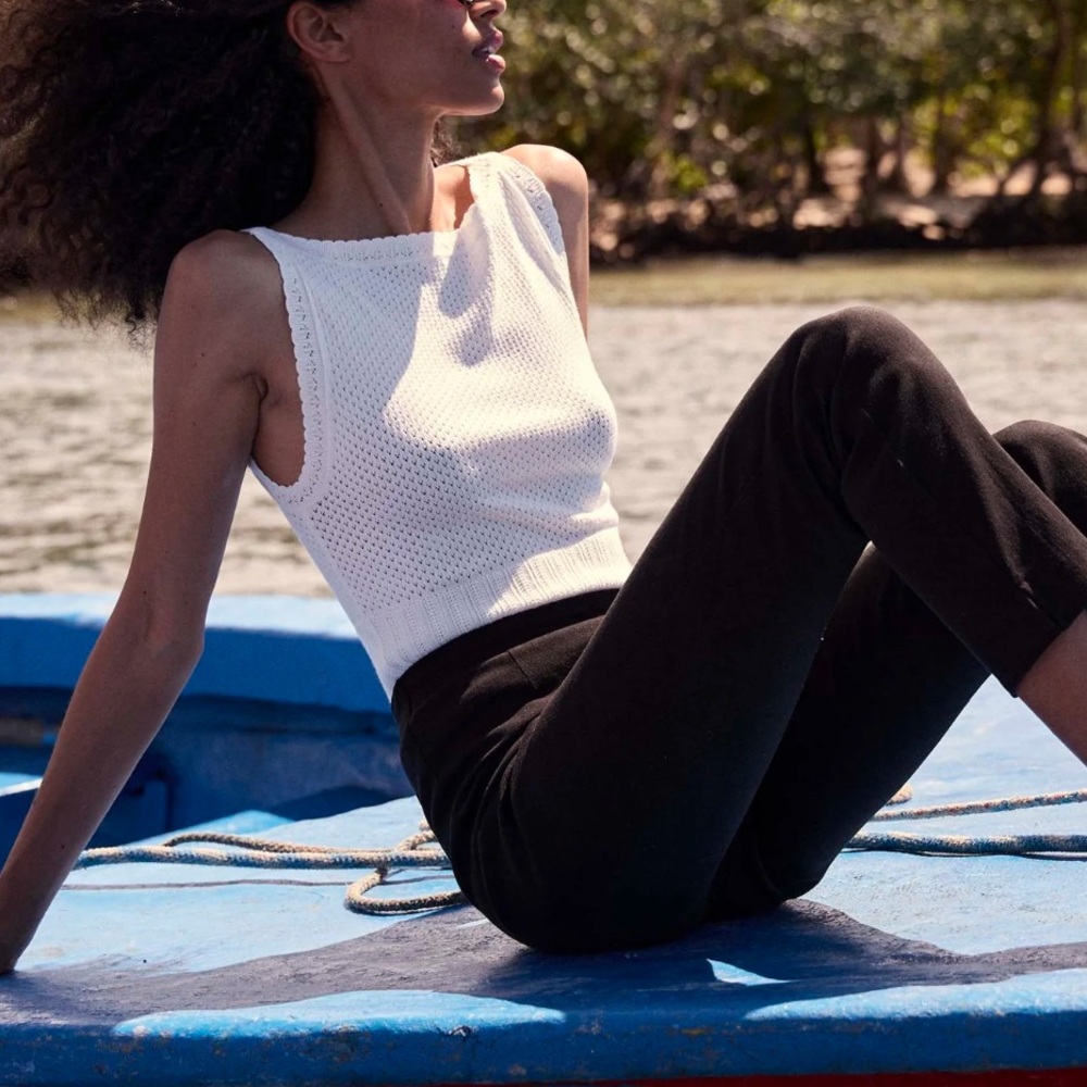 Doen Nerida top large ivory NTW